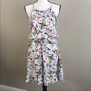 FLORAL RUFFLE SLEEVELESS DRESS 🌺